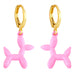 Wholesale Earrings Golden geometry copper JDC-ES-AS308 Earrings JoyasDeChina Pink Wholesale Jewelry JoyasDeChina Joyas De China