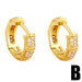 Wholesale Earrings Golden geometry copper JDC-ES-AS311 Earrings JoyasDeChina B Wholesale Jewelry JoyasDeChina Joyas De China