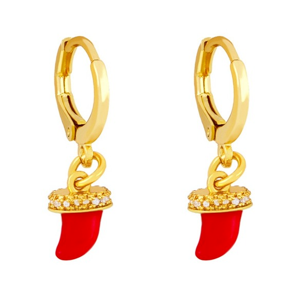 Wholesale Earrings Golden geometry copper JDC-ES-AS314 Earrings JoyasDeChina Wholesale Jewelry JoyasDeChina Joyas De China
