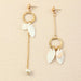 Bulk Jewelry Wholesale Earrings Golden geometry White leaves Alloy JDC-ES-e227 Wholesale factory from China YIWU China