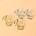 Wholesale Earrings Golden Irregular texture metal JDC-ES-TC137 Earrings JoyasDeChina Wholesale Jewelry JoyasDeChina Joyas De China