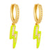Wholesale Earrings Golden lightning copper JDC-ES-AS310 Earrings JoyasDeChina yellow Wholesale Jewelry JoyasDeChina Joyas De China