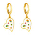 Wholesale Earrings Golden Love copper JDC-ES-AS309 Earrings JoyasDeChina white Wholesale Jewelry JoyasDeChina Joyas De China