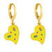 Wholesale Earrings Golden Love copper JDC-ES-AS309 Earrings JoyasDeChina Yellow Wholesale Jewelry JoyasDeChina Joyas De China