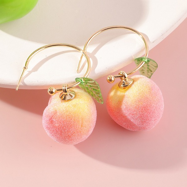 Bulk Jewelry Wholesale Earrings Golden Peach Alloy JDC-ES-e235 Wholesale factory from China YIWU China