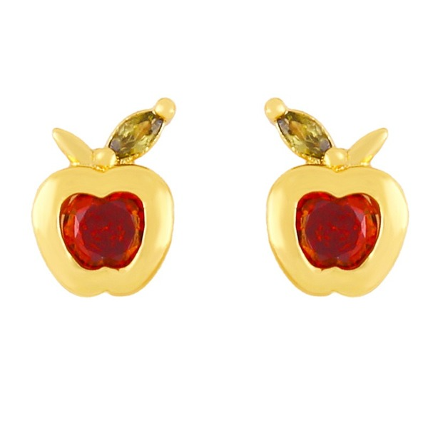 Wholesale Earrings Golden tropical fruit copper JDC-ES-AS303 Earrings JoyasDeChina Wholesale Jewelry JoyasDeChina Joyas De China