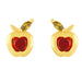 Wholesale Earrings Golden tropical fruit copper JDC-ES-AS303 Earrings JoyasDeChina apple Wholesale Jewelry JoyasDeChina Joyas De China