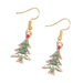 Bulk Jewelry Wholesale Earrings green Christmas tree Alloy JDC-ES-ML062 Wholesale factory from China YIWU China