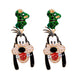 Wholesale Earrings Green dog Alloy JDC-ES-JJ216 Earrings JoyasDeChina 55481 Wholesale Jewelry JoyasDeChina Joyas De China