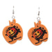 Bulk Jewelry Wholesale Earrings Halloween Orange pumpkin acrylic JDC-ES-ML013 Wholesale factory from China YIWU China