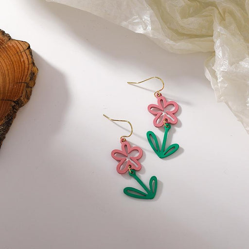 Bulk Jewelry Wholesale Earrings Little pink flowers Alloy JDC-ES-W219 Wholesale factory from China YIWU China