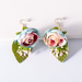 Bulk Jewelry Wholesale Earrings Mixed material of colored flowers JDC-ES-JJ193 Wholesale factory from China YIWU China