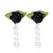 Bulk Jewelry Wholesale Earrings Mixed material of colored flowers JDC-ES-JJ194 Wholesale factory from China YIWU China