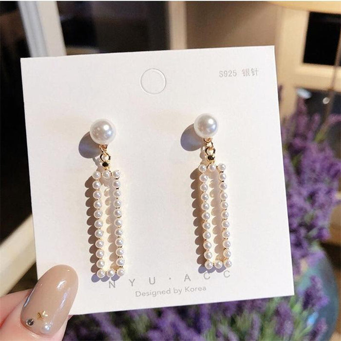 Wholesale earrings pearl long tassel earrings JDC-ES-xc274 Earrings JoyasDeChina E171 Wholesale Jewelry JoyasDeChina Joyas De China