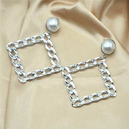 Bulk Jewelry Wholesale earrings pearl retro alloy diamond geometric Earrings JDC-ES-xc096 Wholesale factory from China YIWU China