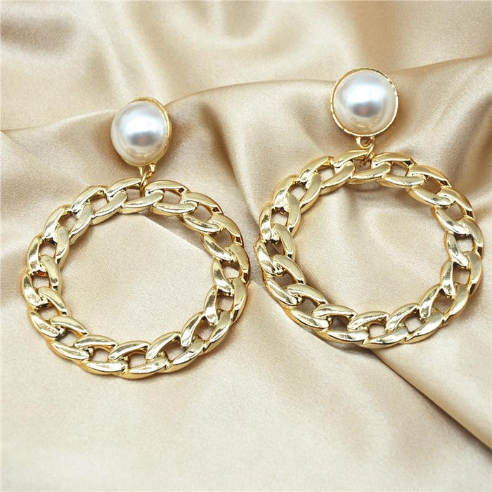 Wholesale earrings pearl temperament Fashion Earrings JDC-ES-xc155 Earrings JoyasDeChina Golden Wholesale Jewelry JoyasDeChina Joyas De China