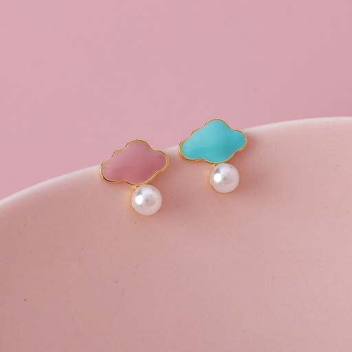 Bulk Jewelry Wholesale Earrings Pink cloud pearl Alloy JDC-ES-W218 Wholesale factory from China YIWU China