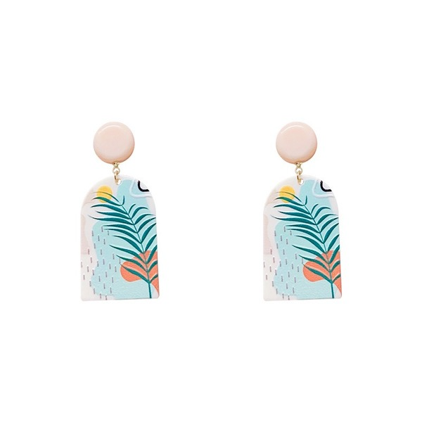 Bulk Jewelry Wholesale Earrings Pink Coconut Plastic JDC-ES-W262 Wholesale factory from China YIWU China