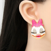 Wholesale Earrings Pink duck Alloy JDC-ES-JJ222 Earrings JoyasDeChina Wholesale Jewelry JoyasDeChina Joyas De China