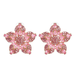 Wholesale Earrings Pink flower Alloy JDC-ES-JJ220 Earrings JoyasDeChina Wholesale Jewelry JoyasDeChina Joyas De China