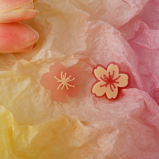 Bulk Jewelry Wholesale Earrings Pink flower plastic JDC-ES-W282 Wholesale factory from China YIWU China