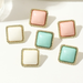 Bulk Jewelry Wholesale Earrings Pink geometric square resin JDC-ES-e145 Wholesale factory from China YIWU China