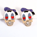 Wholesale Earrings Purple Donald Duck Alloy JDC-ES-JJ210 Earrings JoyasDeChina Wholesale Jewelry JoyasDeChina Joyas De China