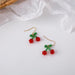 Wholesale Earrings Red crystal beaded cherries JDC-ES-W181 Earrings JoyasDeChina Main drawing Wholesale Jewelry JoyasDeChina Joyas De China
