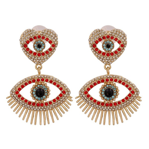 Bulk Jewelry Wholesale Earrings Red eyes  Alloy JDC-ES-JJ016 Wholesale factory from China YIWU China