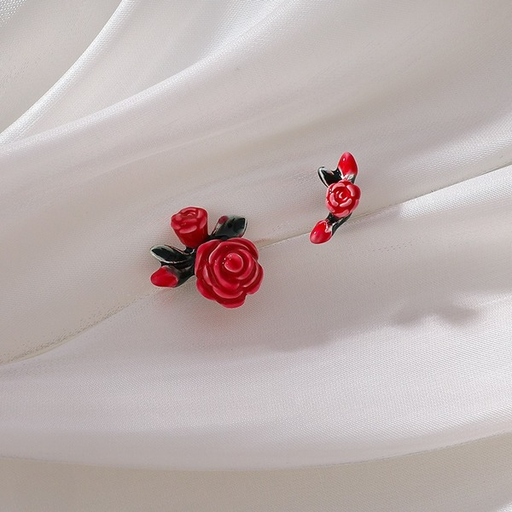 Bulk Jewelry Wholesale Earrings Red rose Alloy JDC-ES-W272 Wholesale factory from China YIWU China