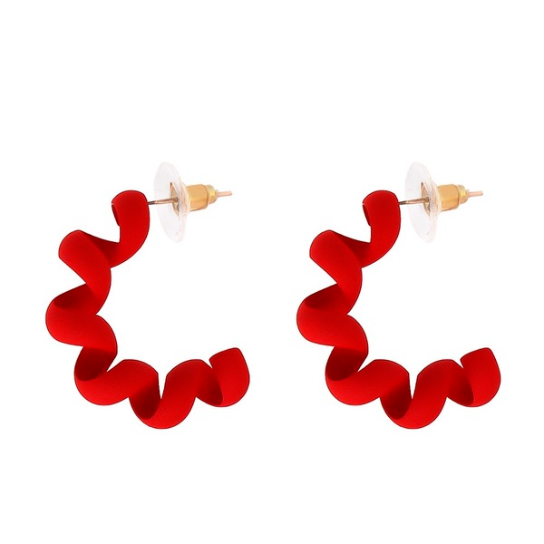 Bulk Jewelry Wholesale Earrings Red whirlwind mixed material JDC-ES-JJ202 Wholesale factory from China YIWU China