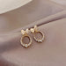 Wholesale earrings S925 silver bow studded JDC-ES-xc269 Earrings JoyasDeChina white Wholesale Jewelry JoyasDeChina Joyas De China
