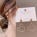 Wholesale earrings S925 silver crown diamond pearl MickeyJDC-ES-xc281 Earrings JoyasDeChina Wholesale Jewelry JoyasDeChina Joyas De China