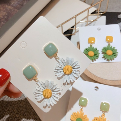 Bulk Jewelry Wholesale Earrings S925 silver needle Daisy Flower Earrings JDC-ES-xc210 Wholesale factory from China YIWU China