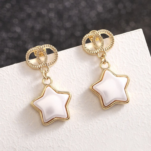 Bulk Jewelry Wholesale earrings S925 silver needle five-pointed star double circle JDC-ES-xc207 Wholesale factory from China YIWU China