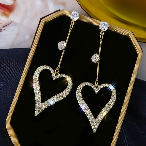 Bulk Jewelry Wholesale earrings S925 silver needle full of diamond love JDC-ES-xc300 Wholesale factory from China YIWU China
