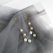 Wholesale earrings S925 silver needle long pearl tassel JDC-ES-xc219 Earrings JoyasDeChina E169 Wholesale Jewelry JoyasDeChina Joyas De China