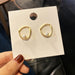 Wholesale earrings s925 silver pin matte pearl irregular geometry JDC-ES-xc134 Earrings JoyasDeChina E098 Wholesale Jewelry JoyasDeChina Joyas De China