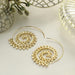Wholesale Earrings Silver circle spiral metal JDC-ES-xy055 Earrings JoyasDeChina Golden GAT07-03 Wholesale Jewelry JoyasDeChina Joyas De China