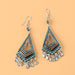 Wholesale Earrings Silver diamond alloy hollow JDC-ES-TC131 Earrings JoyasDeChina 11790-5 Blue Wholesale Jewelry JoyasDeChina Joyas De China
