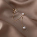 Wholesale Earrings Silver flower pearl tassel copper JDC-ES-W204 Earrings JoyasDeChina Main drawing Wholesale Jewelry JoyasDeChina Joyas De China