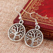 Wholesale Earrings Silver openwork peace tree Alloy JDC-ES-xy083 Earrings JoyasDeChina GAL0402 Wholesale Jewelry JoyasDeChina Joyas De China