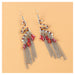 Wholesale Earrings Silver serpentine Alloy JDC-ES-TC133 Earrings JoyasDeChina 11900-1 Red Wholesale Jewelry JoyasDeChina Joyas De China