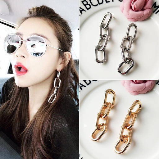 Bulk Jewelry Wholesale earrings simple punk ccb JDC-ES-xc012 Wholesale factory from China YIWU China