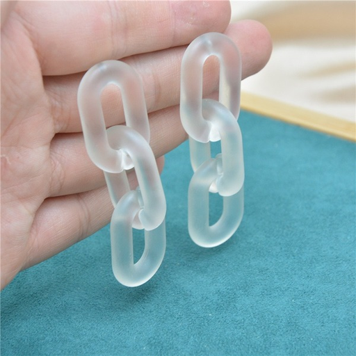 Bulk Jewelry Wholesale earrings temperament matte transparent frosted acrylicJDC-ES-xc094 Wholesale factory from China YIWU China