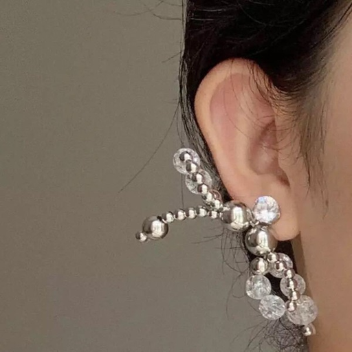 Bulk Jewelry Wholesale Earrings Transparent crystal bead Pearl JDC-ES-W161 Wholesale factory from China YIWU China
