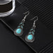 Wholesale earrings, Turquoise Inlaid with diamond, water drop gourd JDC-ES-xc192 Earrings JoyasDeChina SE562 Wholesale Jewelry JoyasDeChina Joyas De China