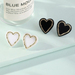 Bulk Jewelry Wholesale Earrings White acrylic heart JDC-ES-e012 Wholesale factory from China YIWU China