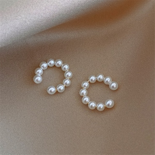 Bulk Jewelry Wholesale Earrings White C-shaped pearl JDC-ES-b334 Wholesale factory from China YIWU China