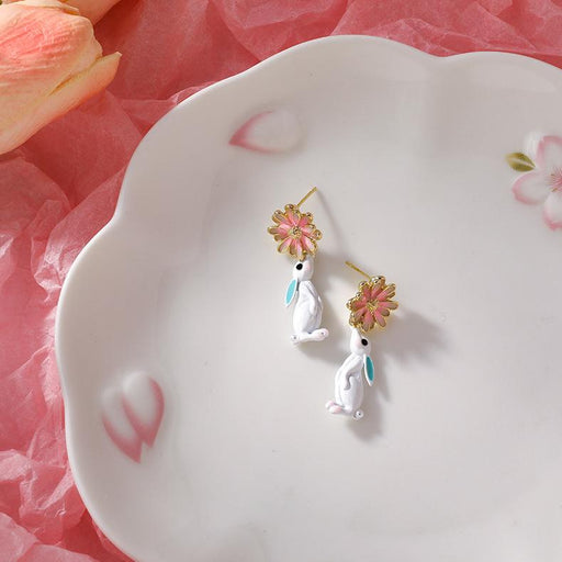 Bulk Jewelry Wholesale Earrings White rabbit Alloy JDC-ES-W232 Wholesale factory from China YIWU China